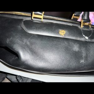 Authentic MCM Dr Satchel w/ attached wristlet